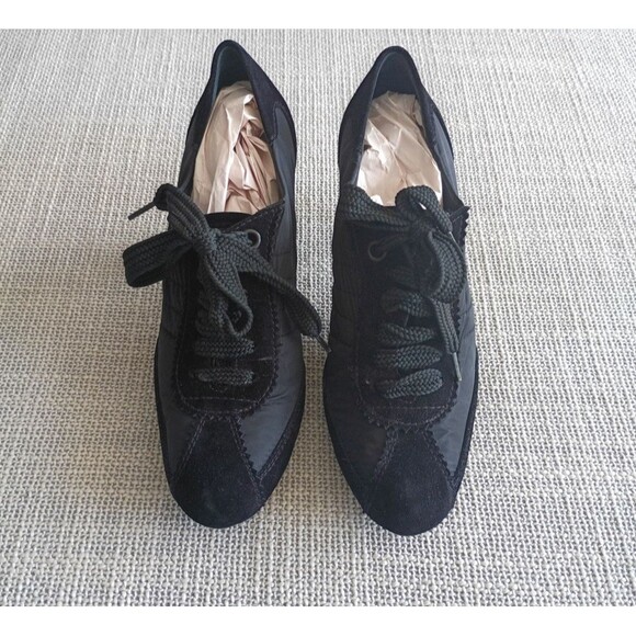 Pedro Garcia Lady Stack Rizzo Heels Size EU 41 Black Suede Lace-Up Booties 16902 - Picture 3 of 11